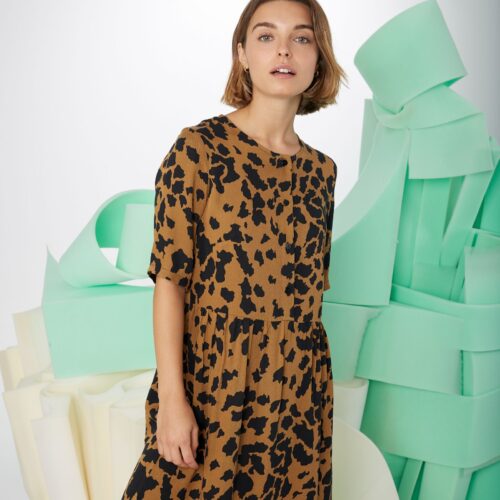 Lega Marrón (1) Vestido Lega Marrón