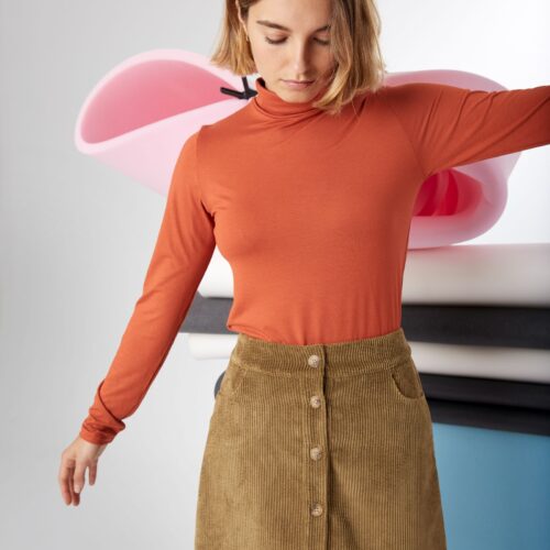 Falda Meller Marrón