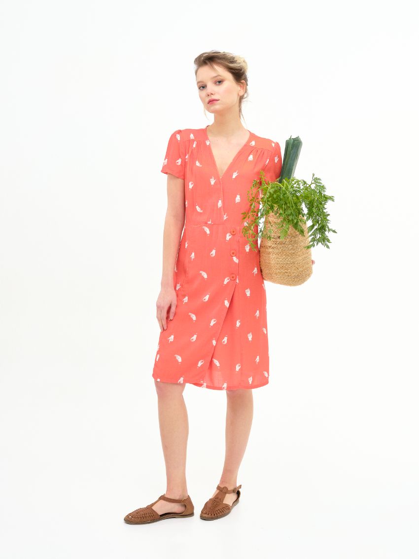 Vestido Mayall Coral - Imagen 2