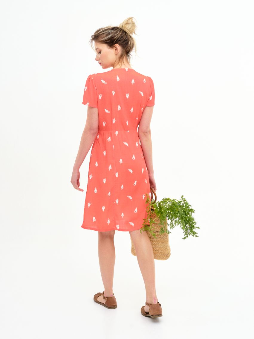 Vestido Mayall Coral - Imagen 4