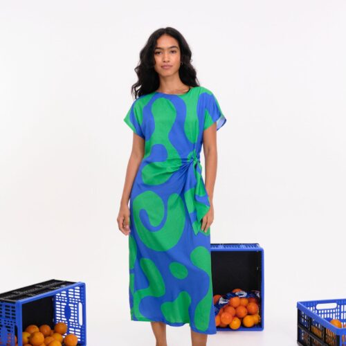 Vestido Ohope Azul / Verde