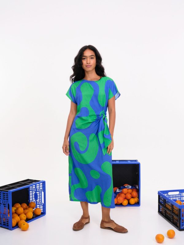 Vestido Ohope Azul / Verde