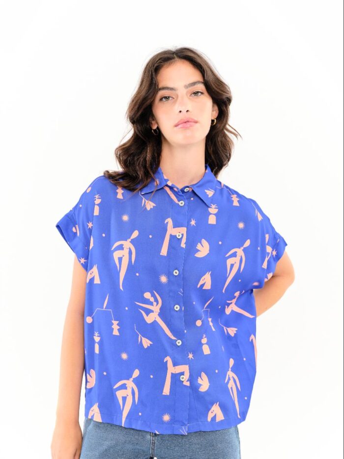 Camisa Jania PV26 Azul
