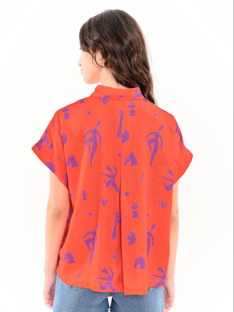 Camisa Jania PV26 Rojo - Imagen 2