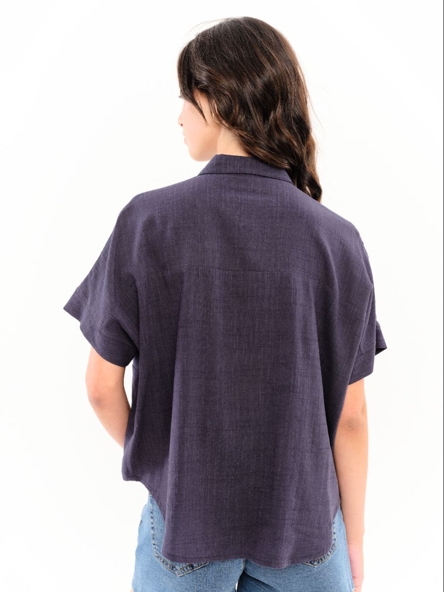 Camisa Sandal Lisa PV26 Azul Marino - Imagen 2