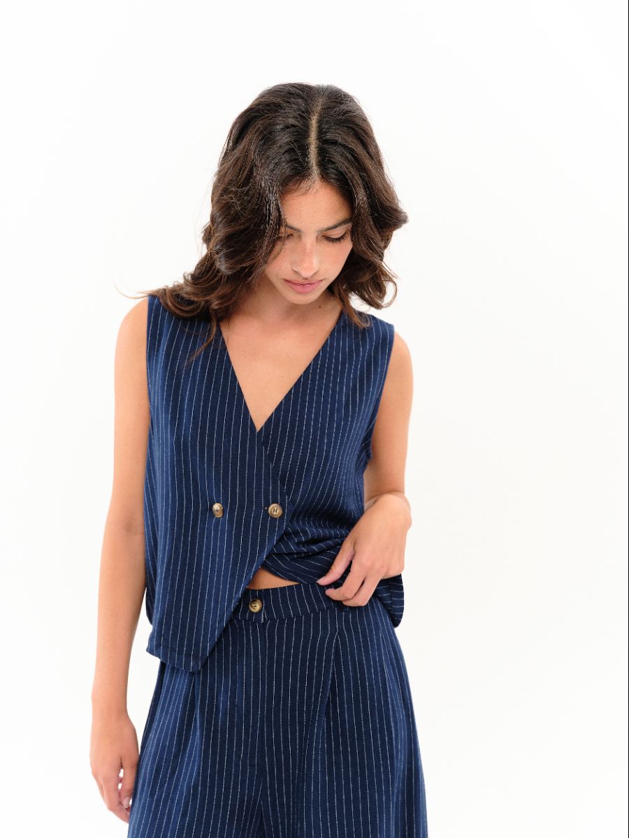 Chaleco Siesta Azul Marino - Imagen 2