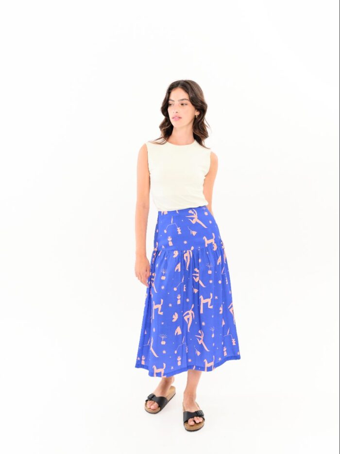 Falda Brisa Azul