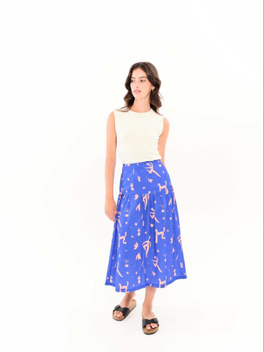 Falda Brisa Azul