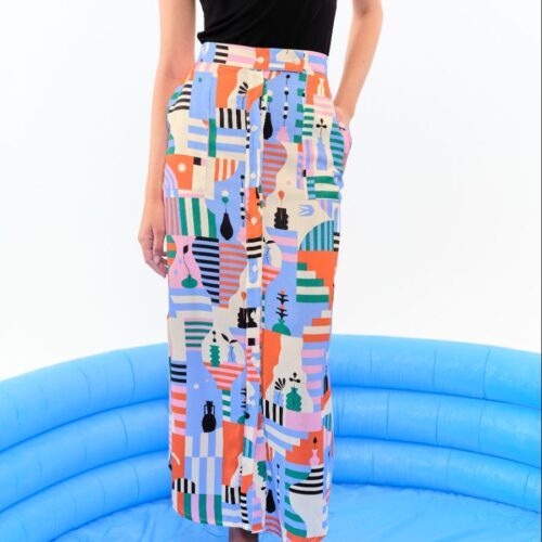 Falda Buganvilla Naranja