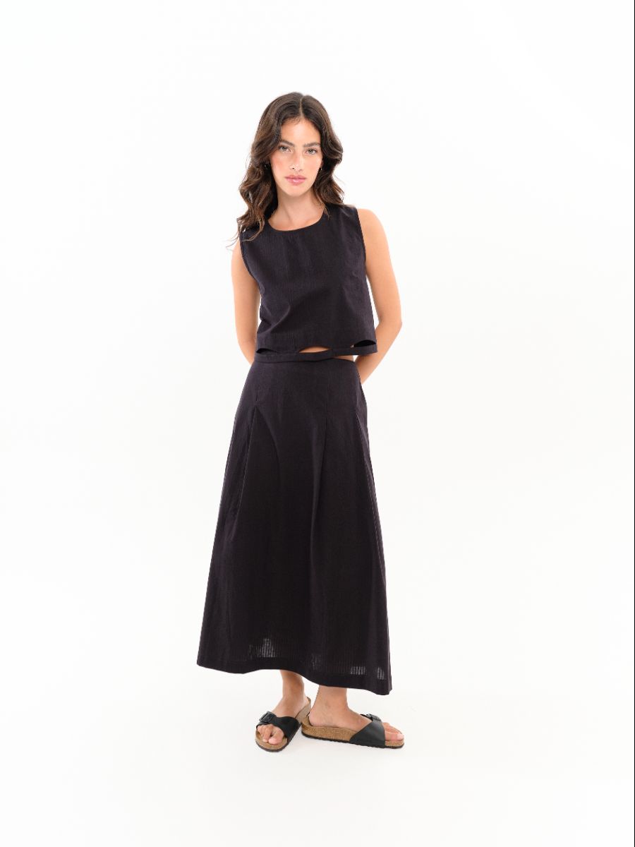 Falda Pétalo Negro - Imagen 3