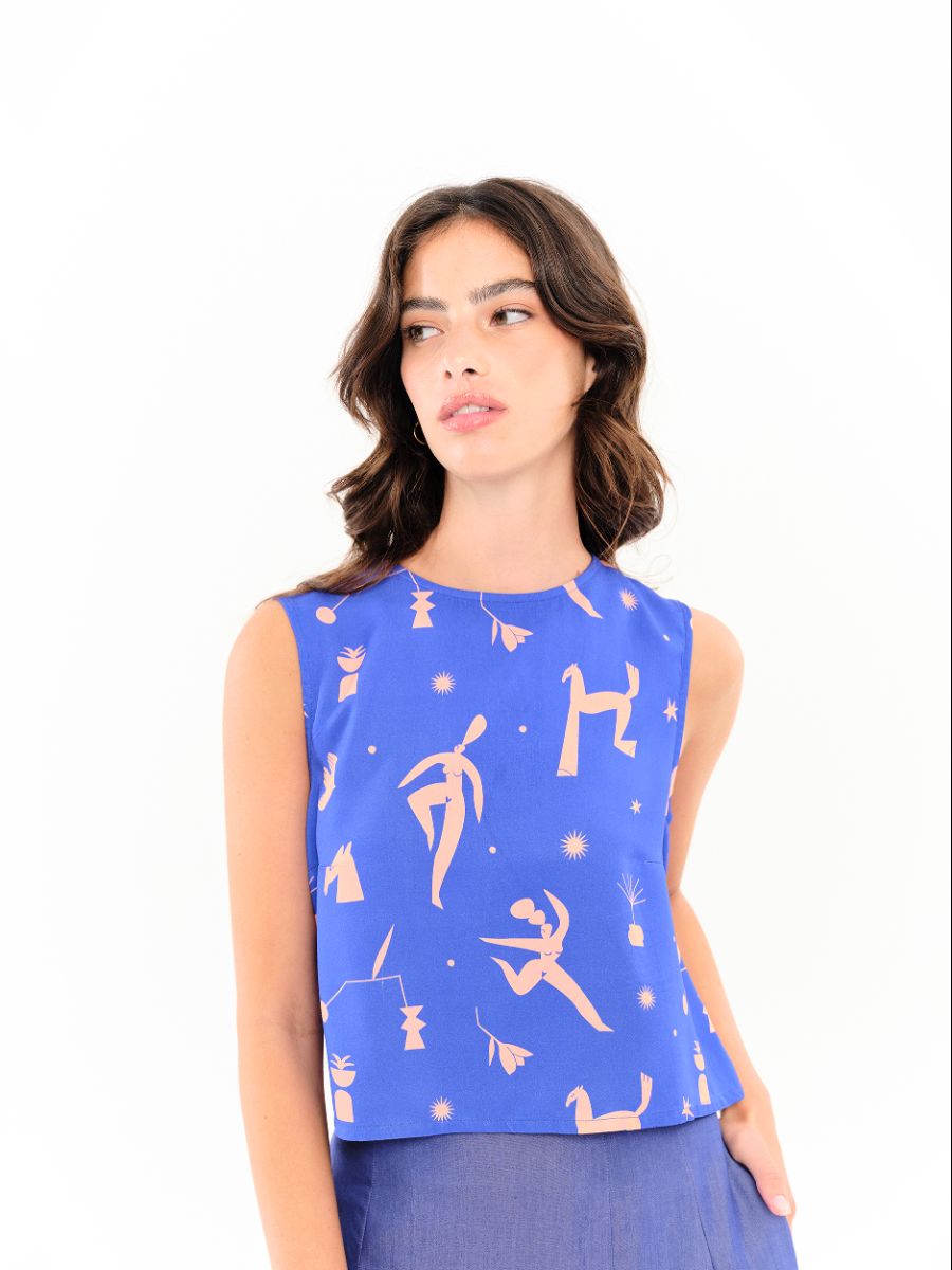 Top Mimosa Azul - Imagen 2