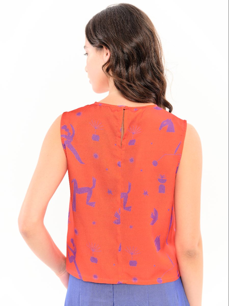 Top Mimosa Rojo - Imagen 3