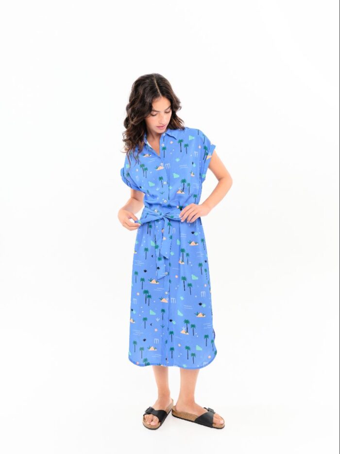 Vestido Alma Azul Celeste