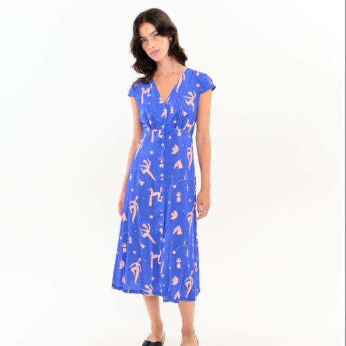 Vestido Aurora PV26 Azul