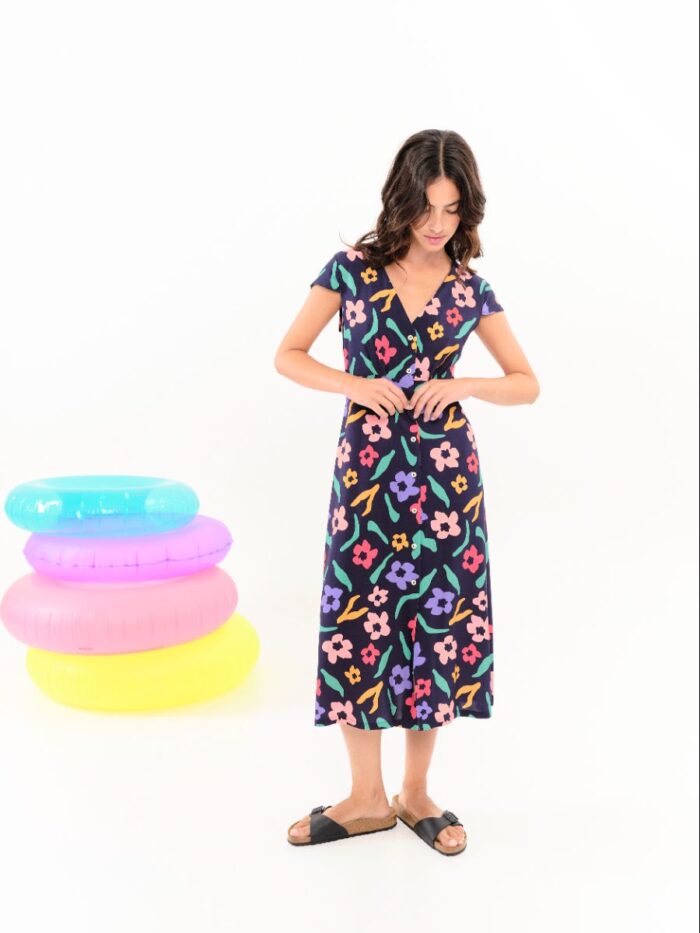 Vestido Aurora PV26 Flores