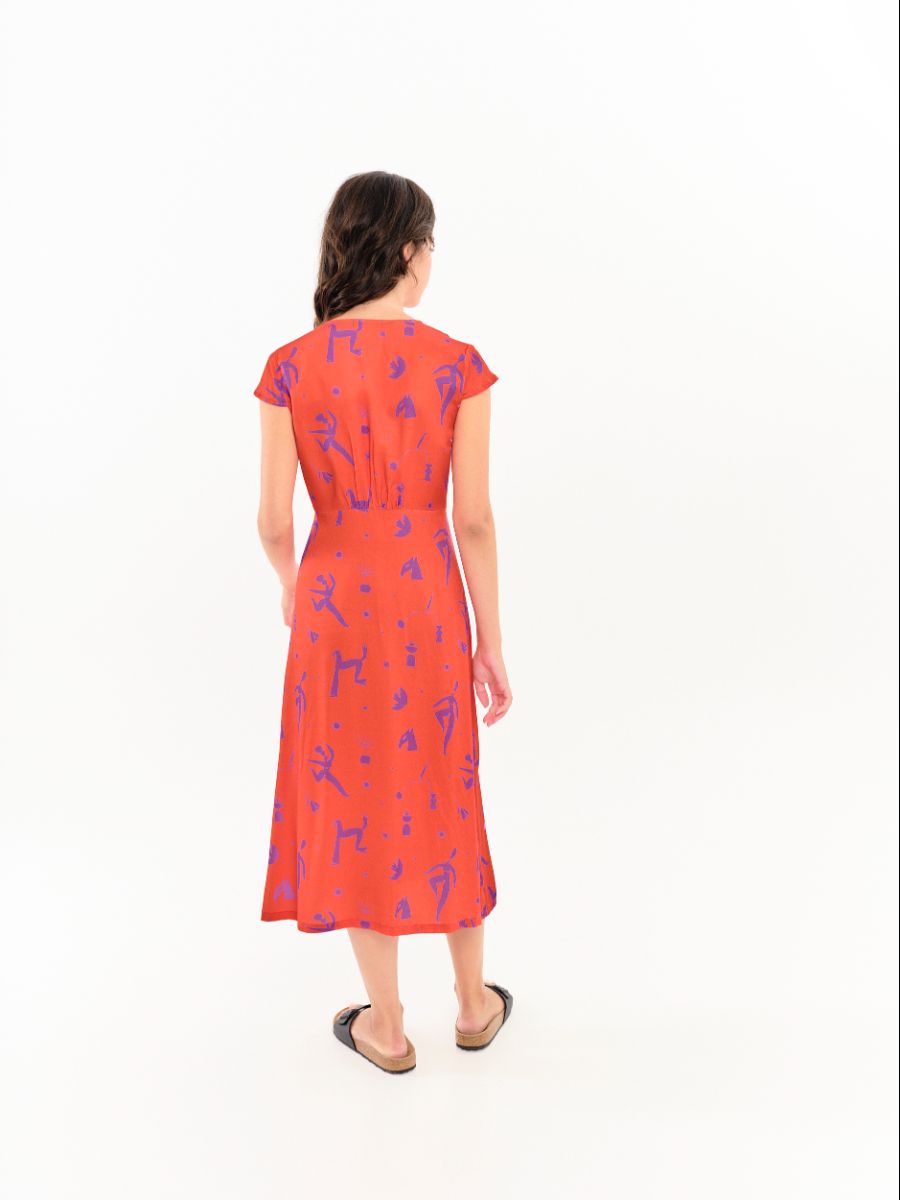 Vestido Aurora PV26 Rojo - Imagen 2