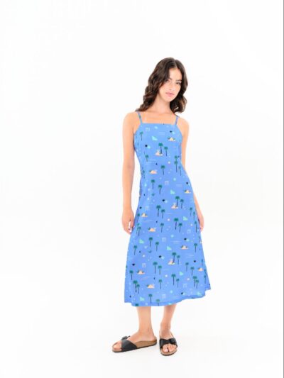 Vestido Ibias Azul Celeste