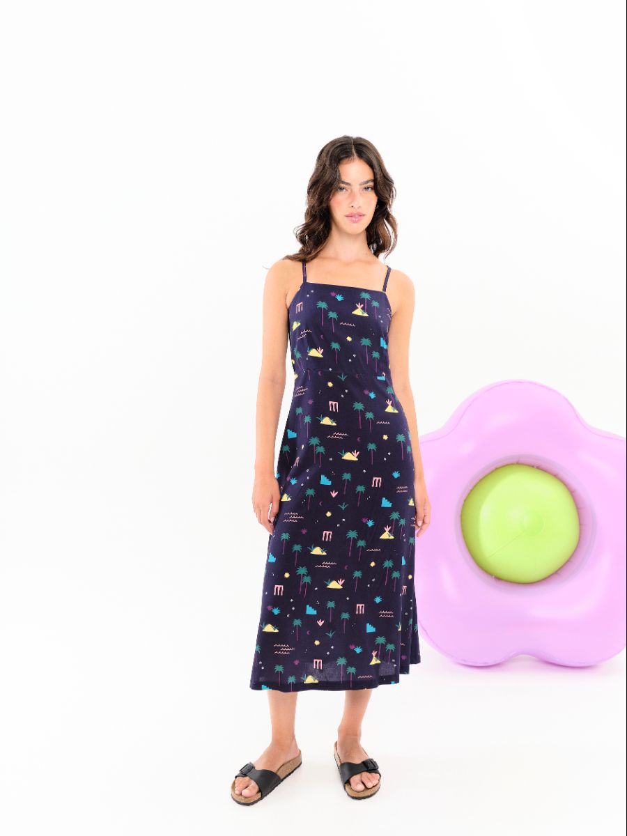 Vestido Ibias Azul Marino