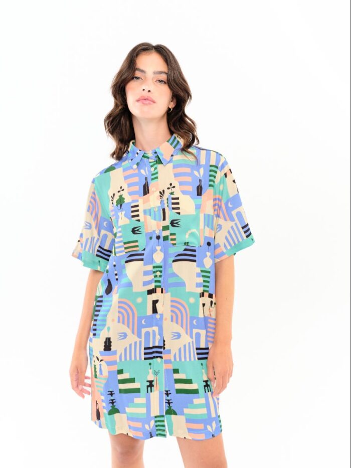 Vestido Violeta Rosa