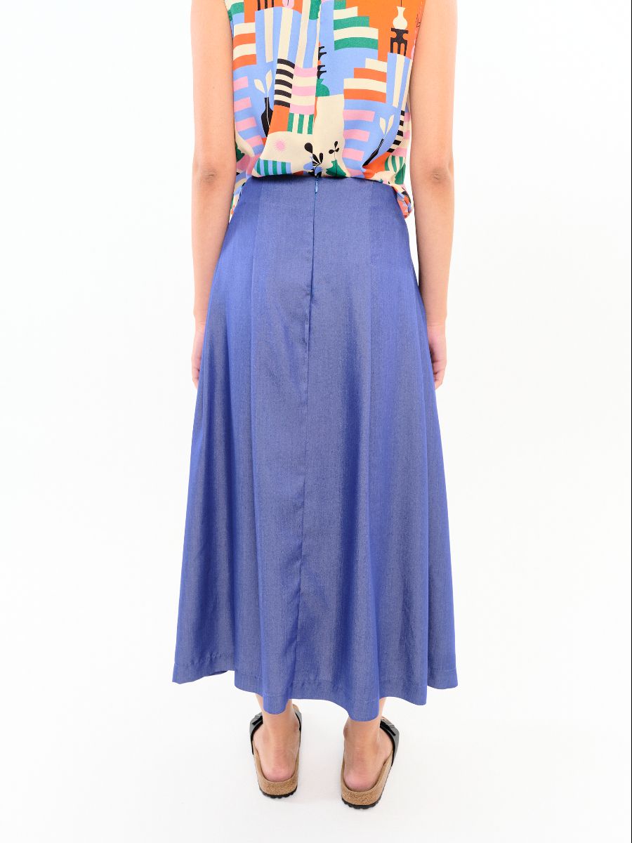 Falda Pétalo Dénim - Imagen 3