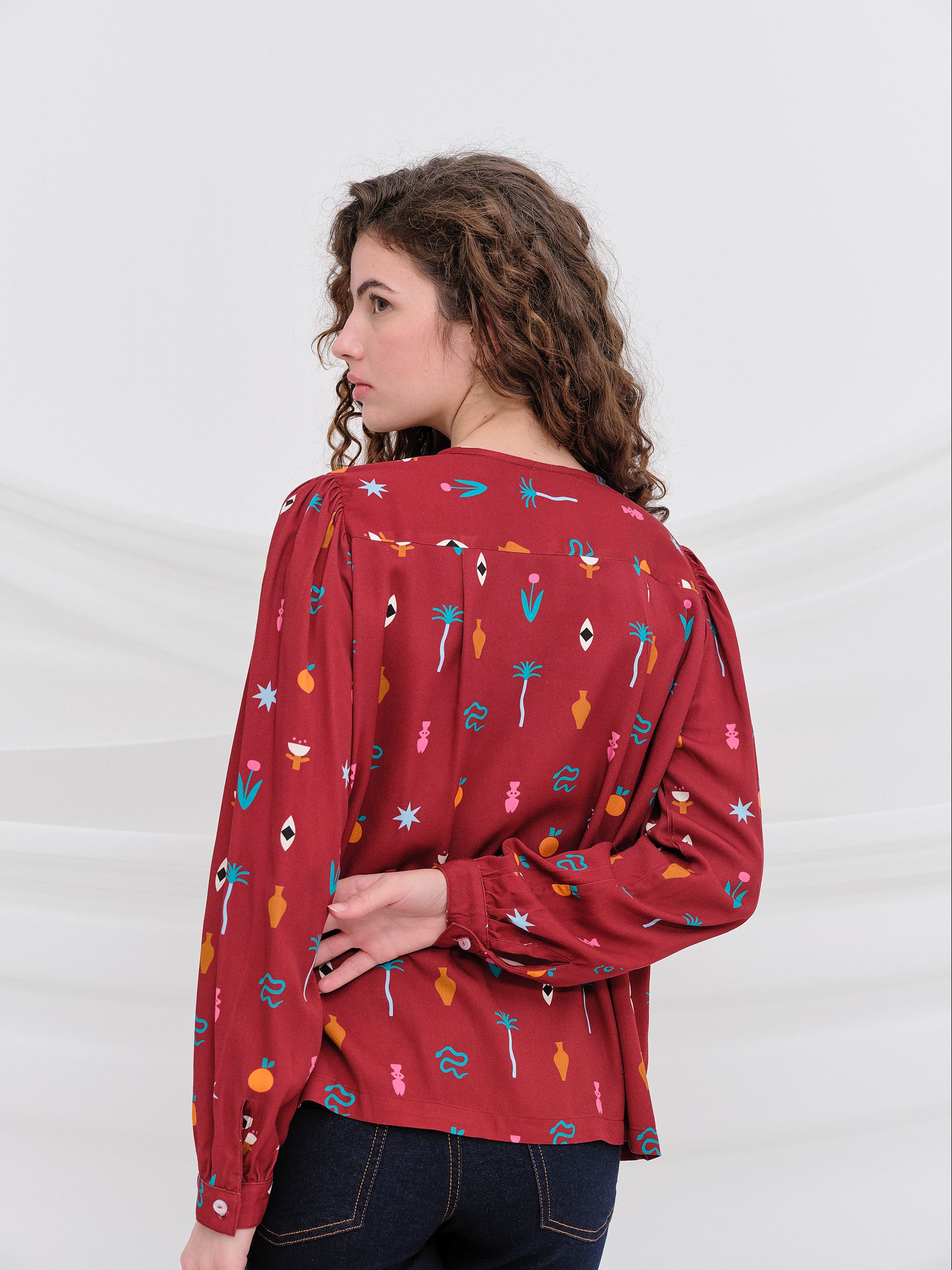 Blusa INUIT Granate - Imagen 2