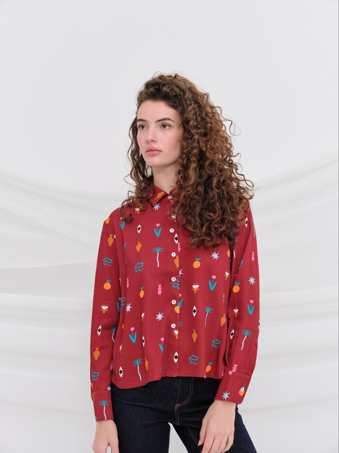 Camisa KUBRICK Granate