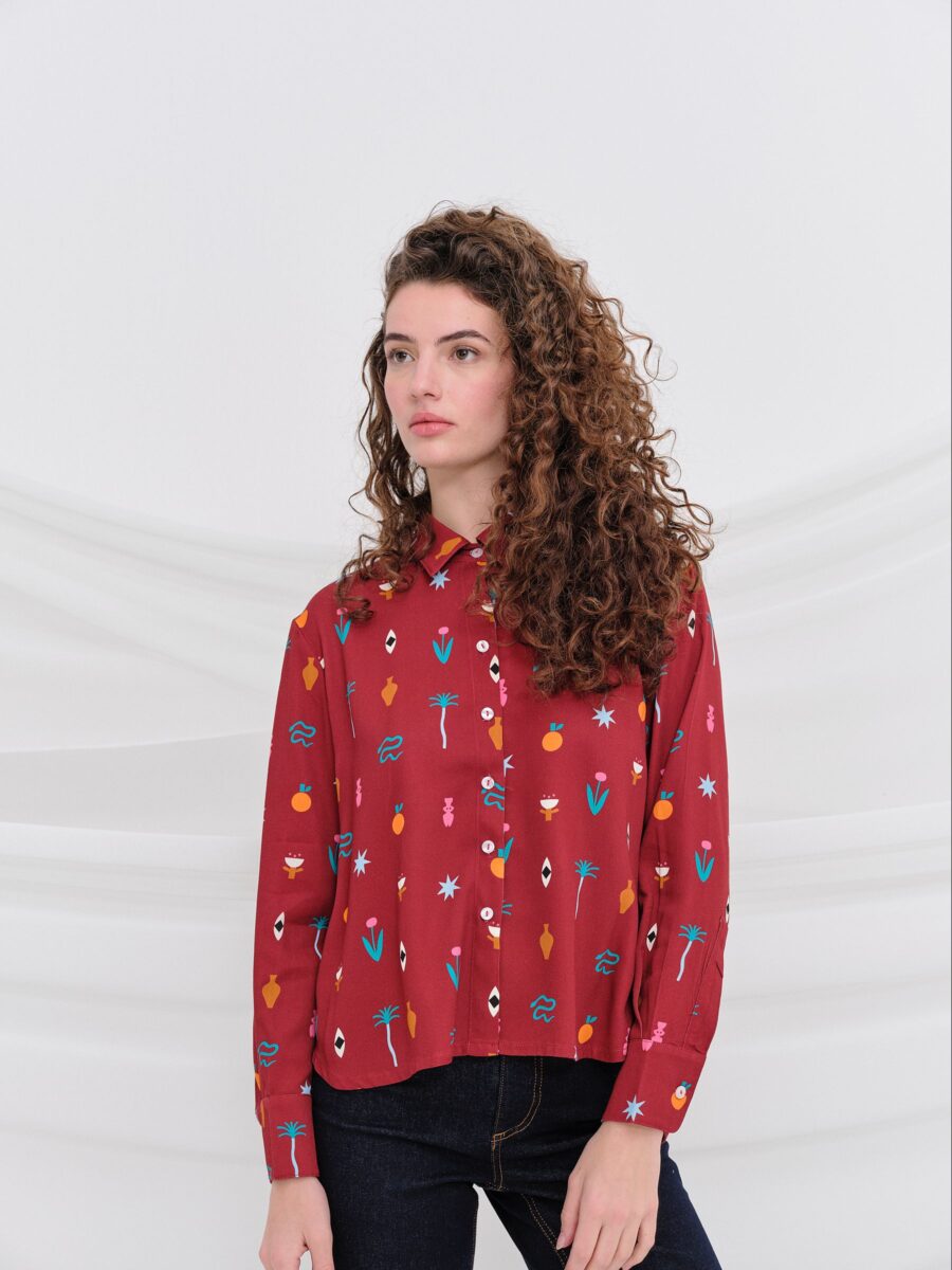 Camisa KUBRICK Granate